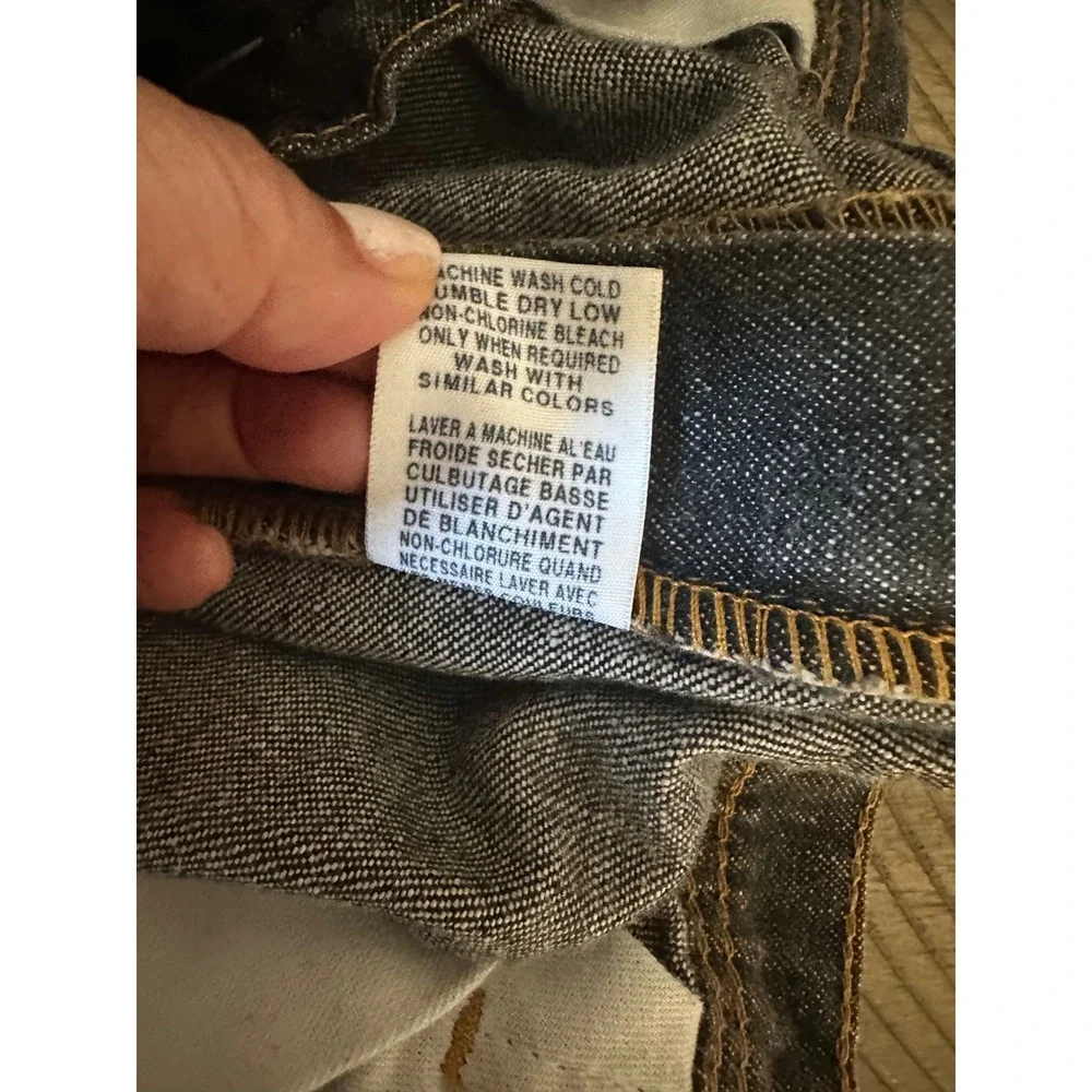 Vintage Ralph Lauren Velcro-Back Carpenter Denim Shorts (Jorts)